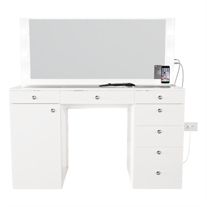 Boahaus Jezebel Vanity Makeup Desk (Basic Knobs)