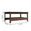 Boahaus Prato Walnut Coffee Table
