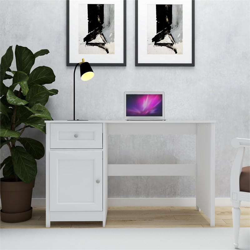 Boahaus Jeonju Modern White Computer Desk
