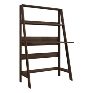 Boahaus Gumi Walnut Ladder Computer Desk