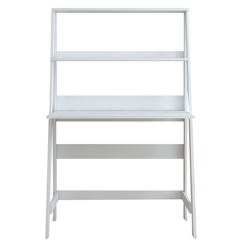 Boahaus Gumi White Ladder Computer Desk