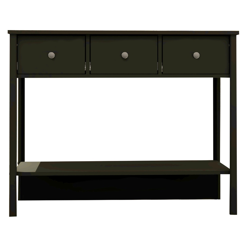 Boahaus Pierrefort Modern Black Console Table for Living Room