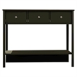 Boahaus Pierrefort Modern Black Console Table for Living Room