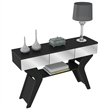 Boahaus Merle Modern Black Painted Console Table for Living Room