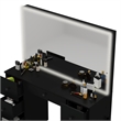 Boahaus Sabrina Modern Black Vanity LED Lights 07 Drawers Basic Knobs