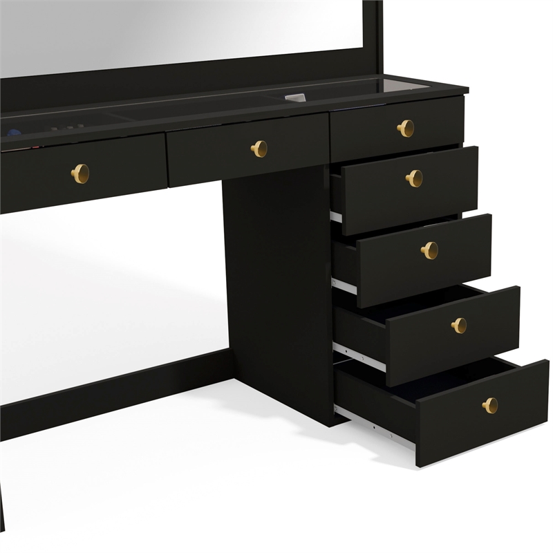 Boahaus Serena Makeup Vanity (Black)