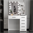 Boahaus Xanthe Lighted Vanity Table (White)