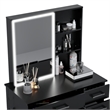 Boahaus Flora Lighted Vanity Table (Black)