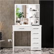 Boahaus Flora Lighted Vanity Table (White)