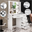 Boahaus Flora Lighted Vanity Table (White)
