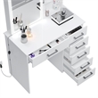 Boahaus Flora Lighted Vanity Table (White)