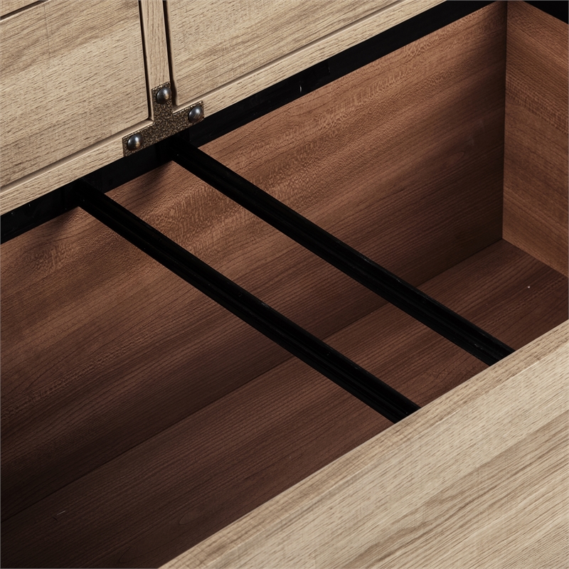 Saint Birch 3-Drawer Modern Wood Lateral File Cabinet in Light Oak