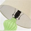 Saint Birch Cone Shape Modern Glass Table Lamp in Green/Beige