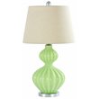 Saint Birch Cone Shape Modern Glass Table Lamp in Green/Beige