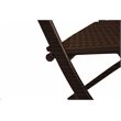 Saint Birch Foldable Transitional Plastic 3-Piece Patio Bistro Set in Brown
