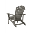 Saint Birch Transitional Pine Solid Wood Adirondack Chair in Gray