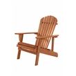 Saint Birch Transitional Solid Wood Adirondack Chair in Weatherwood Brown