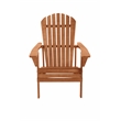 Saint Birch Transitional Solid Wood Adirondack Chair in Weatherwood Brown
