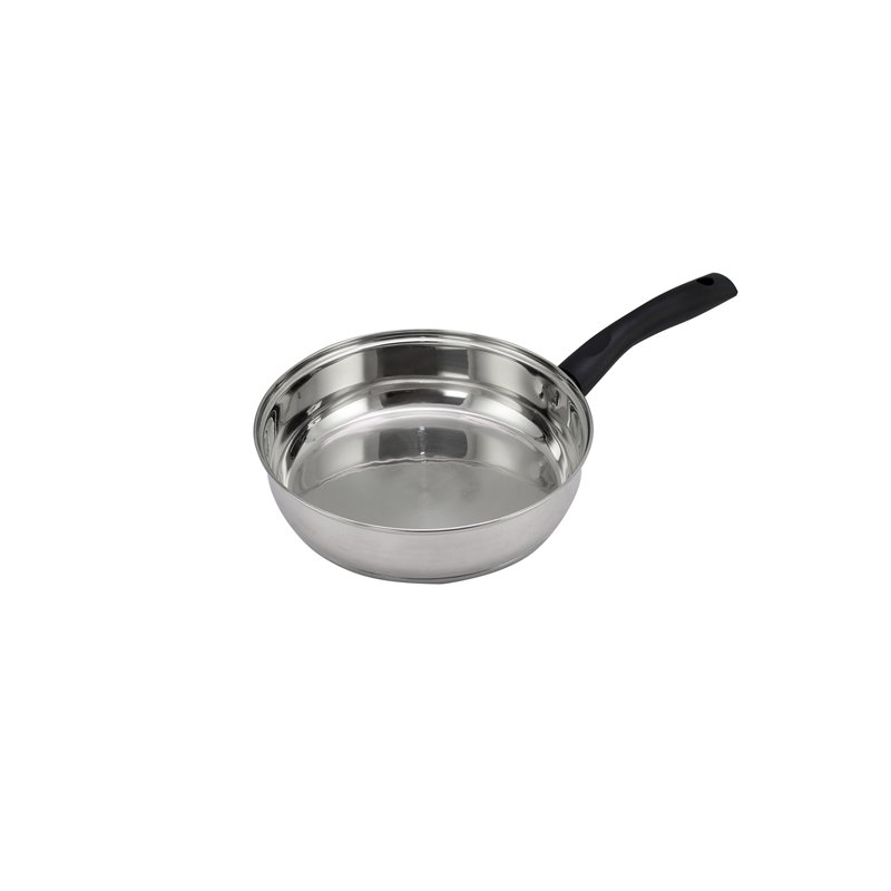 Saint Birch 9-Piece Modern Stainless Steel Cookware Set in Metallic Silver