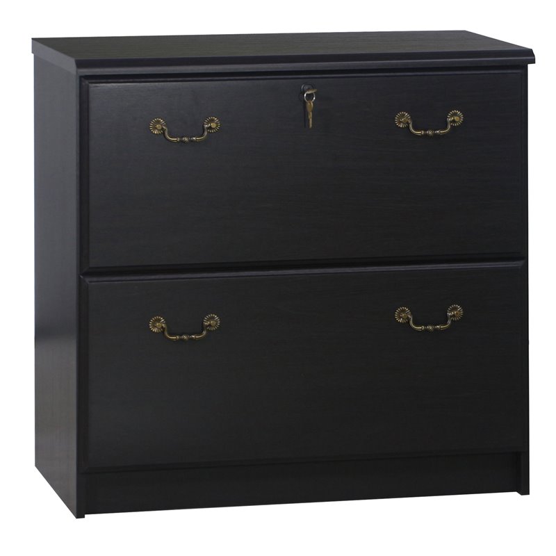 Saint Birch Transitional Wood Lateral File Cabinet in Espresso