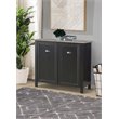 Saint Birch Ansel 2-Door Modern Wood Storage Cabinet in Black