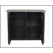 Saint Birch Ansel 2-Door Modern Wood Storage Cabinet in Black