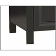 Saint Birch Ansel 2-Door Modern Wood Storage Cabinet in Black