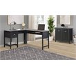 Saint Birch Ansel 2-Door Modern Wood Storage Cabinet in Black