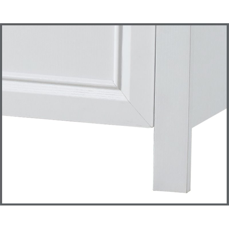Saint Birch Ansel 2-Door Modern Wood Storage Cabinet in White