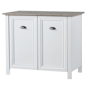 Saint Birch Ansel 2-Door Modern Wood Storage Cabinet in White
