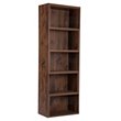 Saint Birch Bombay 5-Shelf Modern Wood Expandable Bookcase in Walnut
