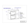 Saint Birch Elma 2-Drawer Modern Wood File Cabinet in Washed Gray