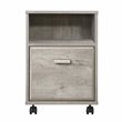 Saint Birch Elma Modern Wood Mobile File Cabinet with Casters in Washed Gray