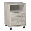 Saint Birch Elma Modern Wood Mobile File Cabinet with Casters in Washed Gray