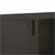 Saint Birch Hawksbury Open Shelf Farmhouse Wood Storage Cabinet in Espresso