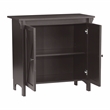 Saint Birch Hawksbury 2-Door Farmhouse Wood Storage Cabinet in Espresso