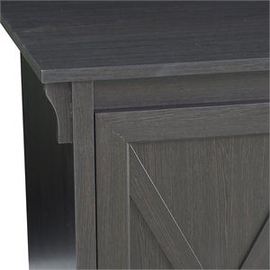 Saint Birch Hawksbury 2-Door Farmhouse Wood Storage Cabinet in Espresso