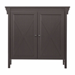 Saint Birch Hawksbury 2-Door Farmhouse Wood Storage Cabinet in Espresso