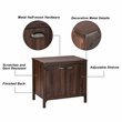 Saint Birch Logan 2-Door Transitional Wood Storage Cabinet in Walnut