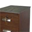Saint Birch Kenneth 2-Drawer Modern Wood File Cabinet in Cherry/Gray