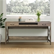 Saint Birch Alaska Wood 59.5 inches Writing Desk in Rustic Oak
