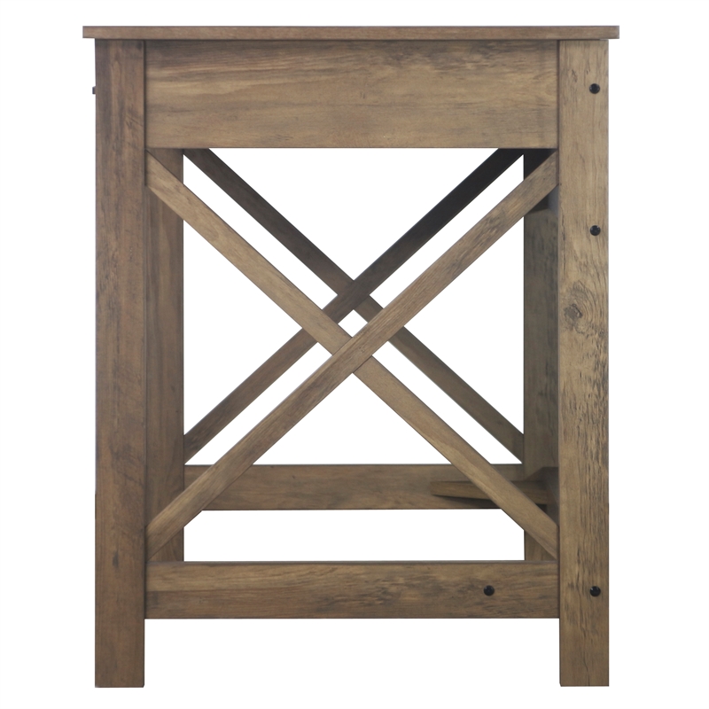 Saint Birch Alaska 47 inches Wood Wrinting Desk in Rustic Oak