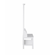 Saint Birch Finley Wood Hall Tree And Shoe Bench in White