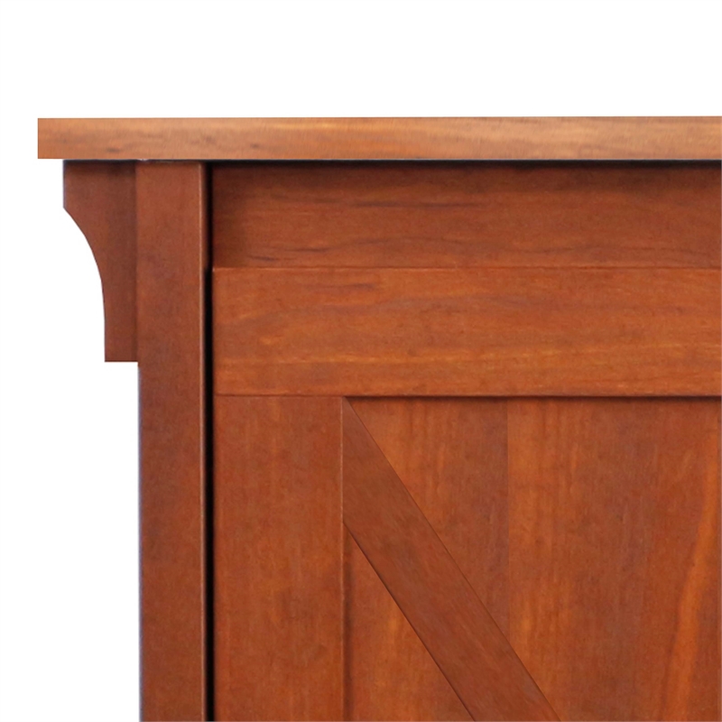 Saint Birch Hawksbury Wood 2 Door Storage Cabinet in Cherry