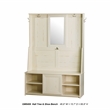 Saint Birch Salisbury Wood Hall Tree and Shoe Bench in  Antique White