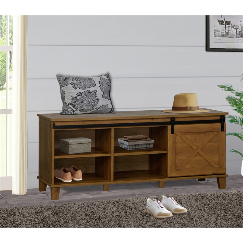 Saint Birch Austin Farmhouse Old Pine TV Stand
