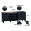 Saint Birch Austin Farmhouse Black TV Stand