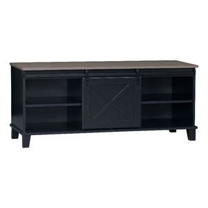 Saint Birch Austin Farmhouse Black TV Stand