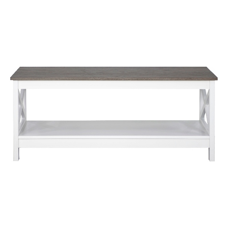 Saint Birch Lambert Modern Farmhouse White Coffee Table