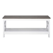 Saint Birch Lambert Modern Farmhouse White Coffee Table